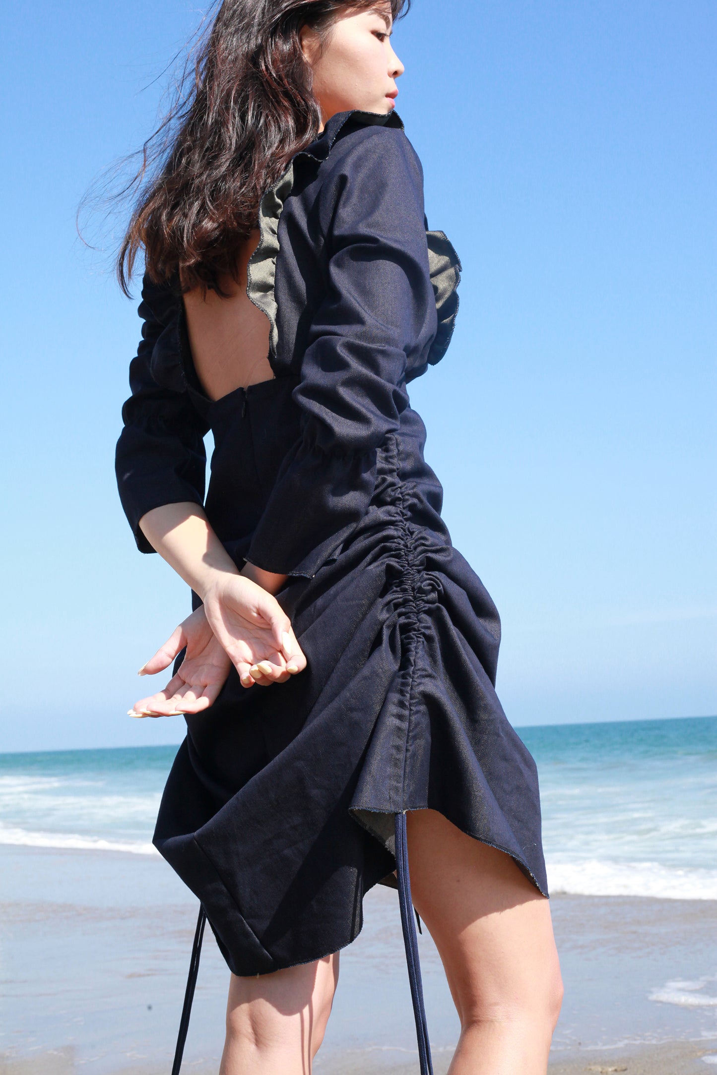 Nostalgia Denim dress{ᴀᴅᴊᴜsᴛᴀʙʟᴇ}