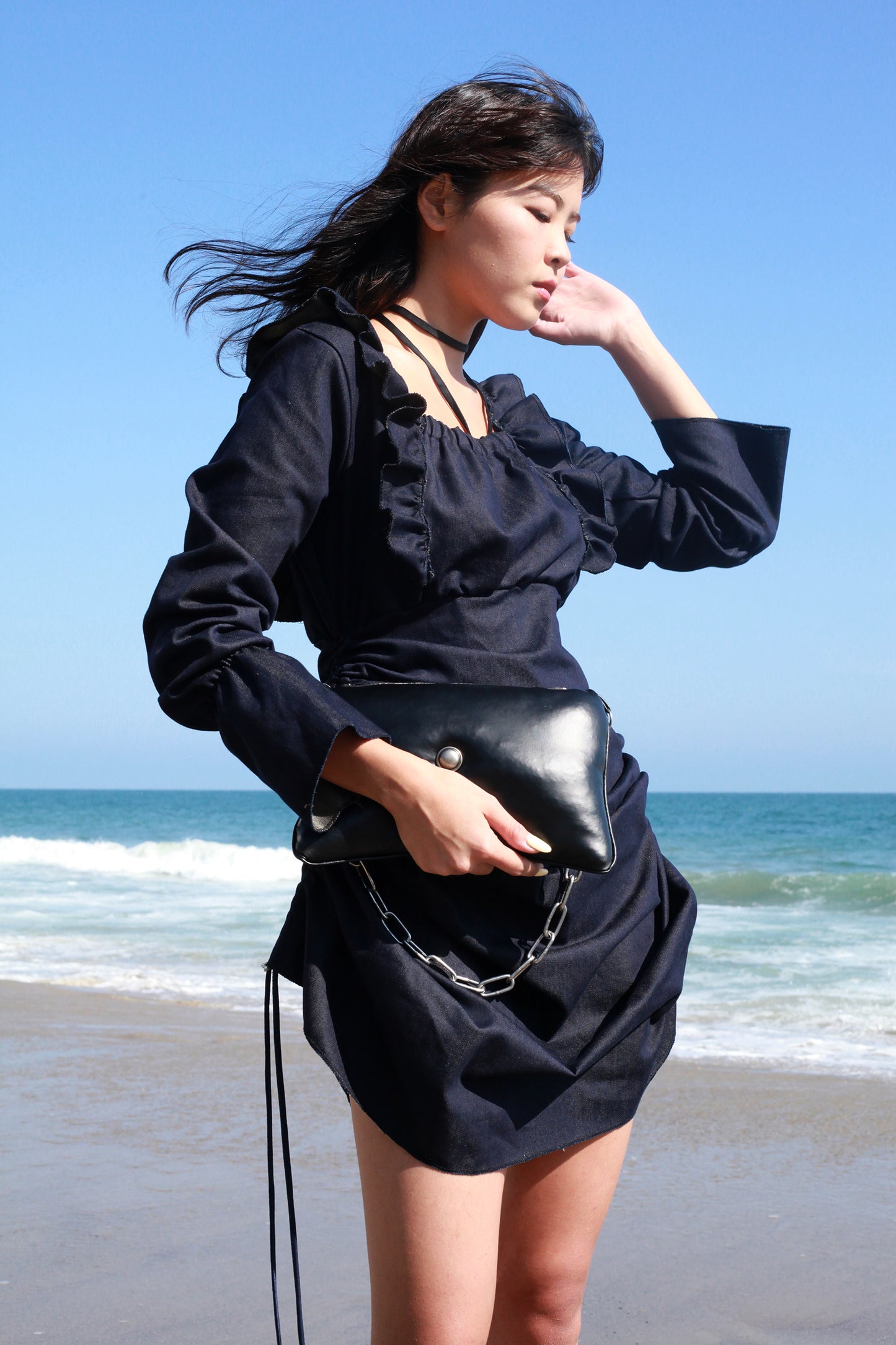 Nostalgia Denim dress{ᴀᴅᴊᴜsᴛᴀʙʟᴇ}
