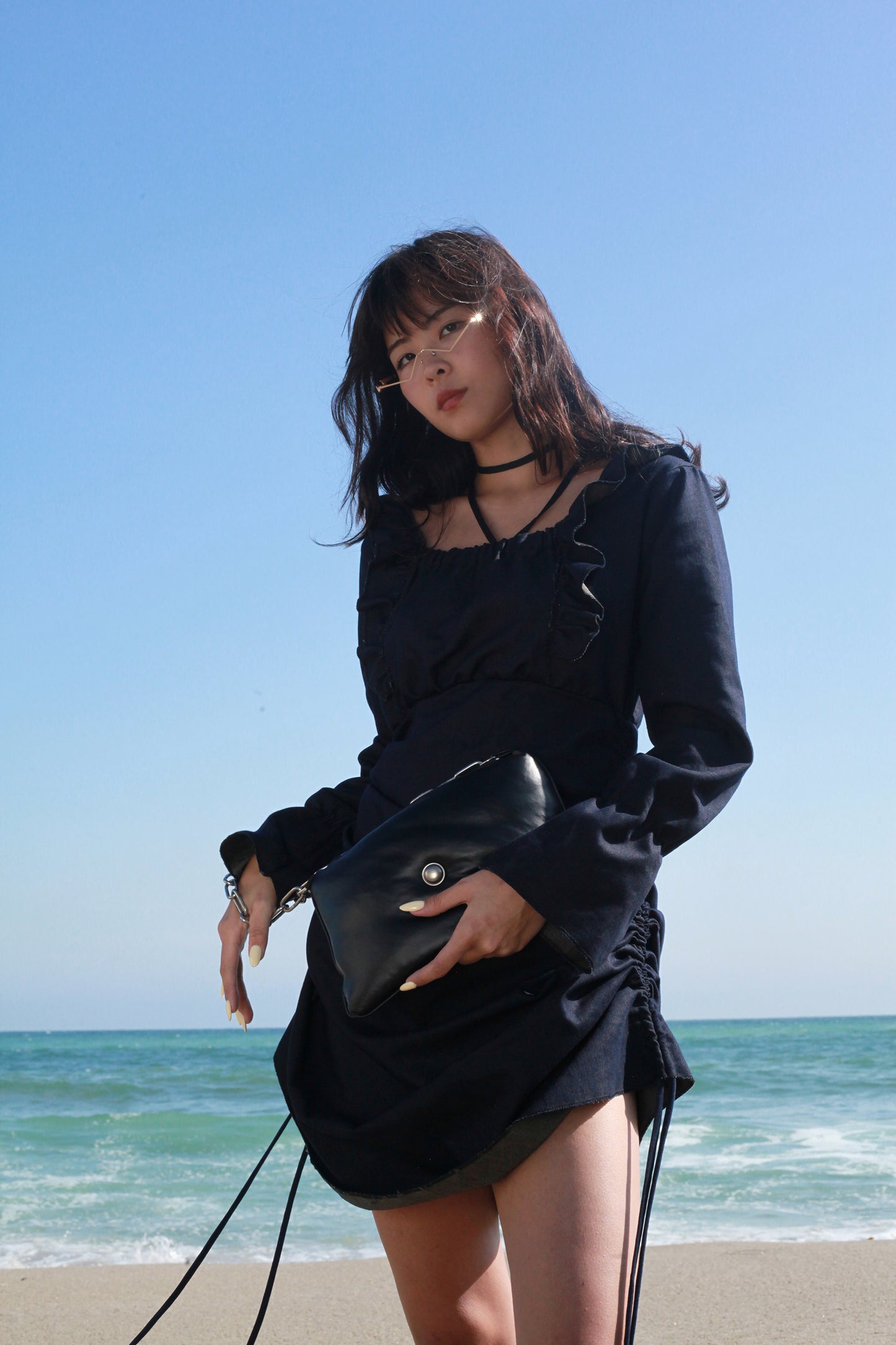 Nostalgia Denim dress{ᴀᴅᴊᴜsᴛᴀʙʟᴇ}