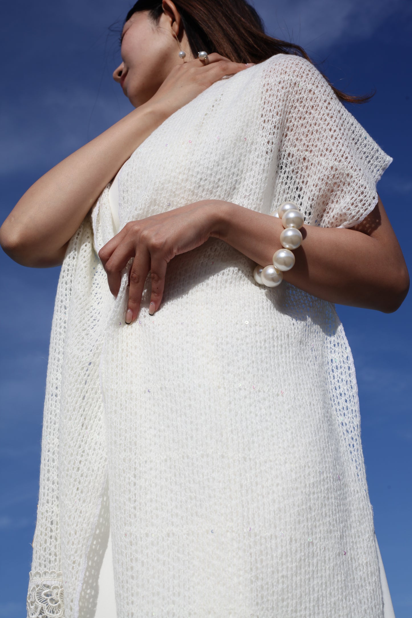 Spring Scarf ~ White