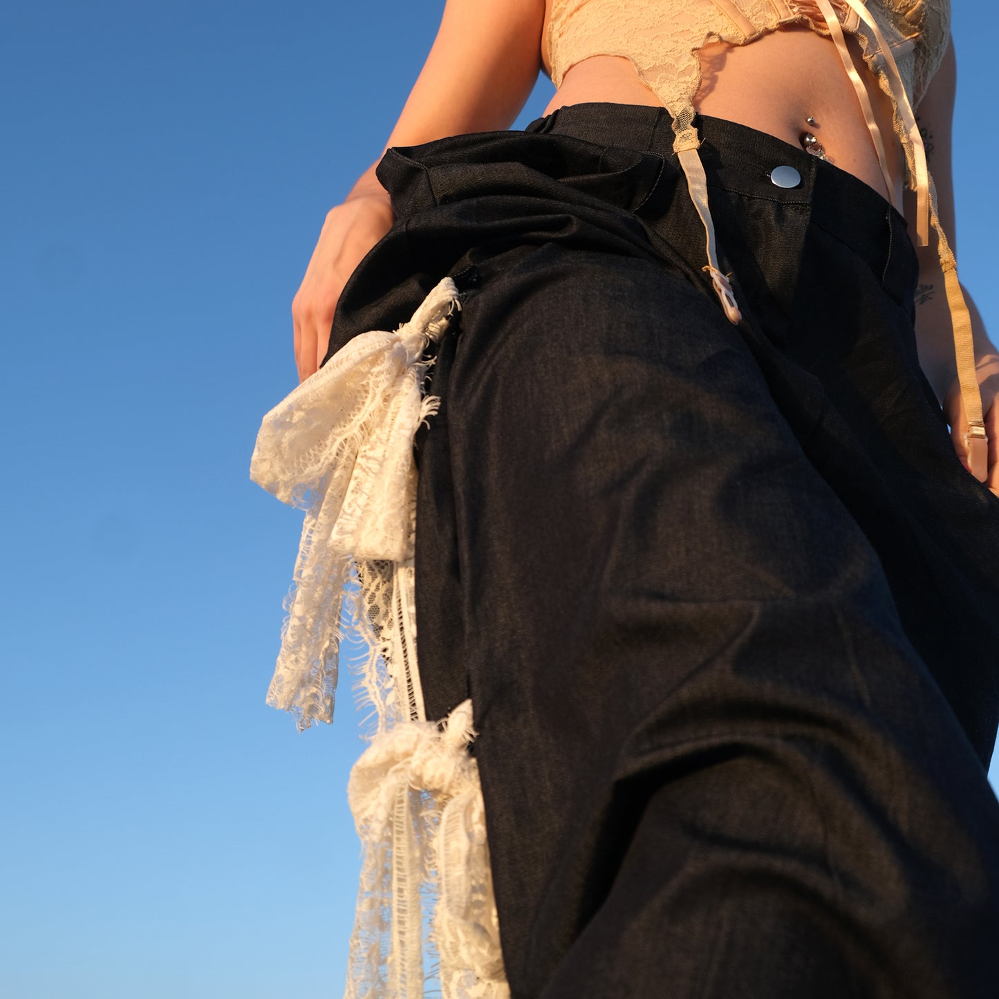 Armore Jiin ~ denim//lace