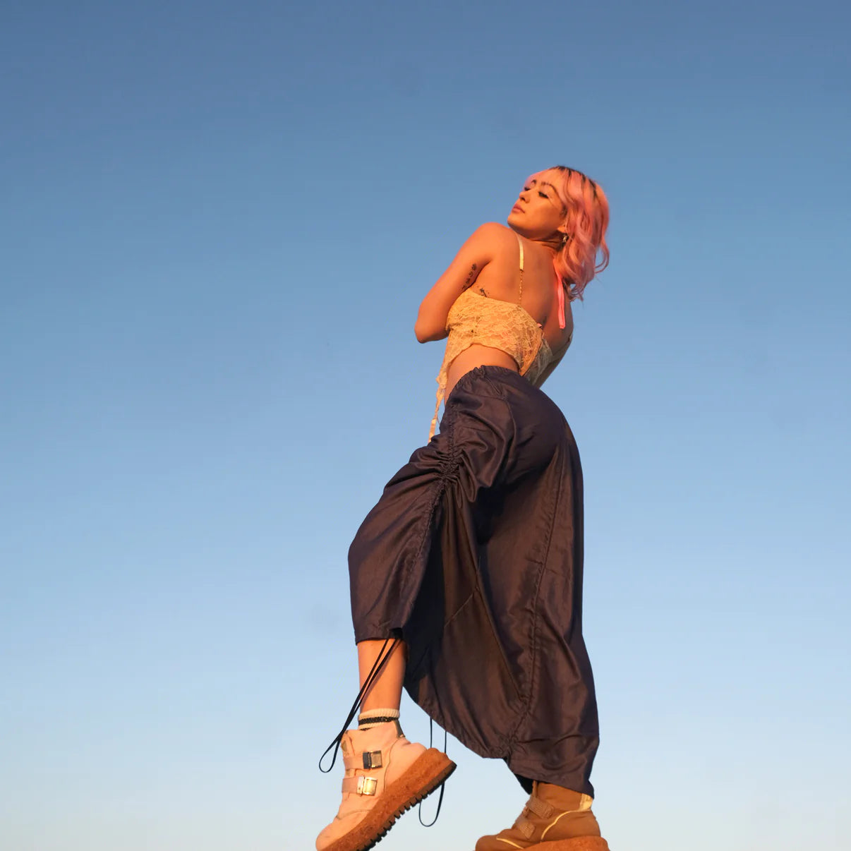 Armore Skirt ~ aqua (ᴄᴜʀᴛᴀɪɴ ʟᴇɴɢᴛʜ)