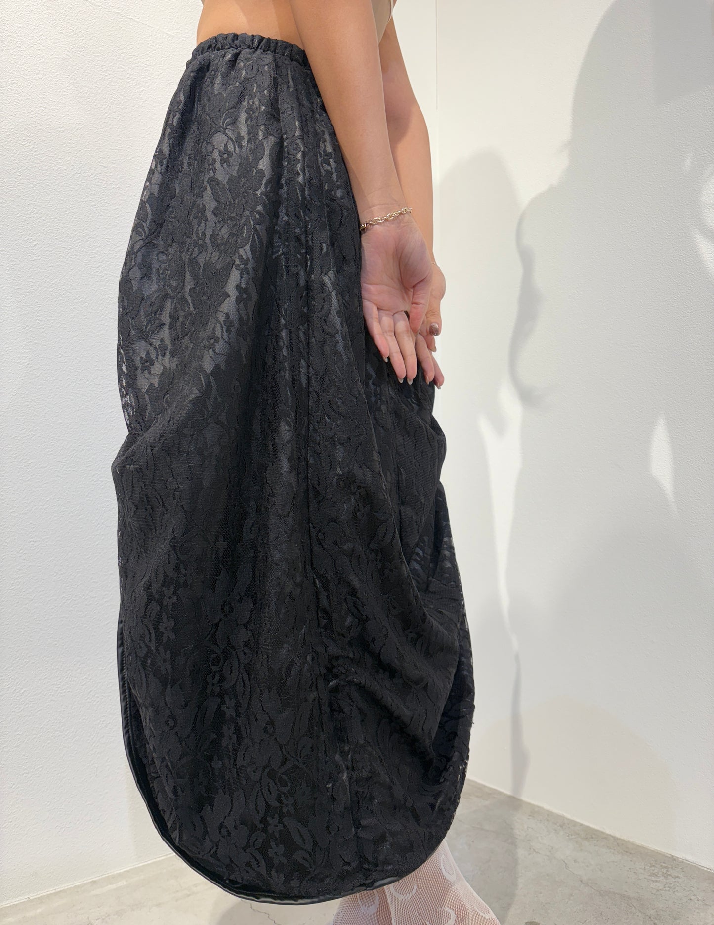Armore Skirt ~ black lace (ᴄᴜʀᴛᴀɪɴ ʟᴇɴɢᴛʜ)