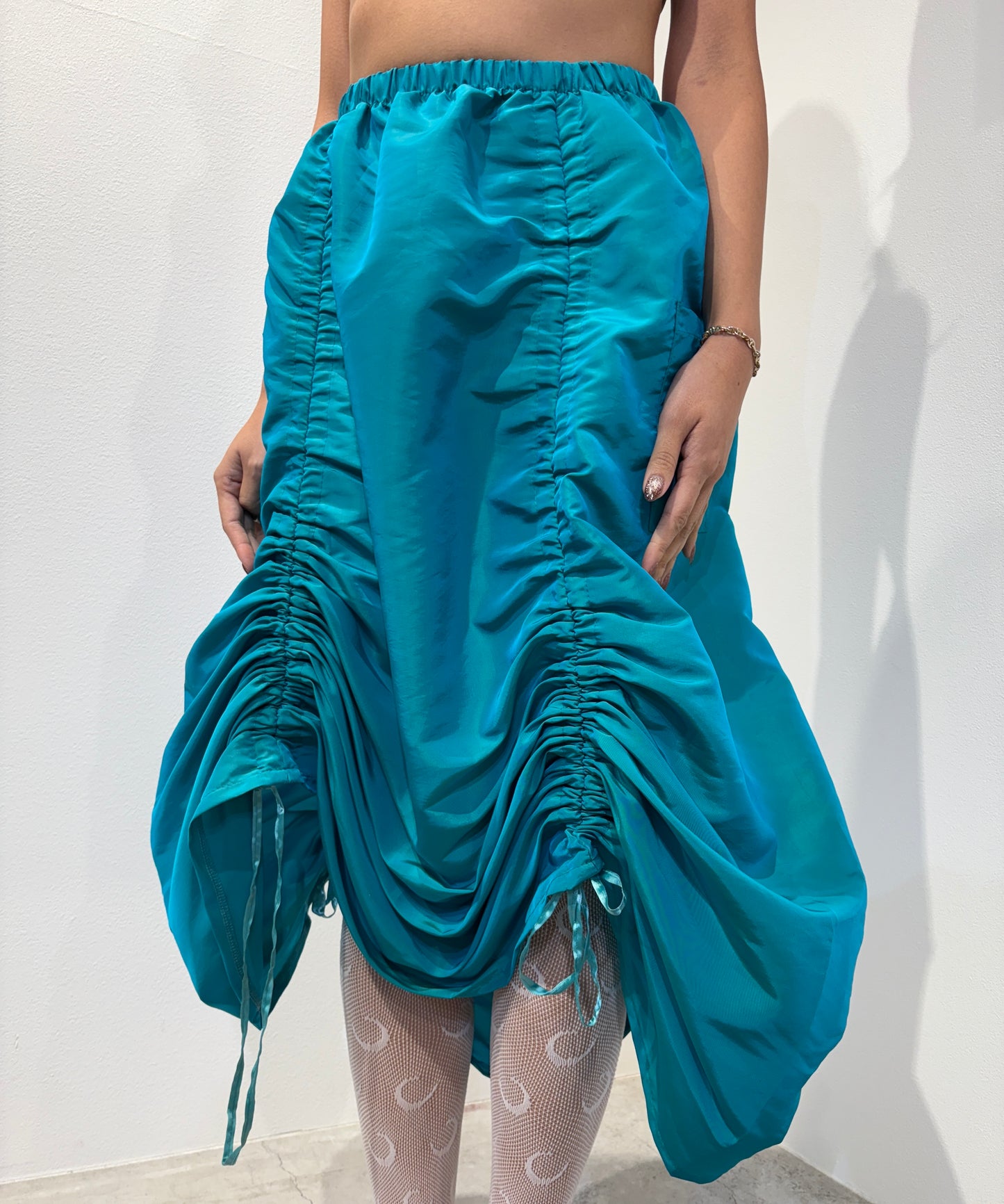 Armore Skirt ~ aqua {rainX 🌦} (ᴄᴜʀᴛᴀɪɴ ʟᴇɴɢᴛʜ)