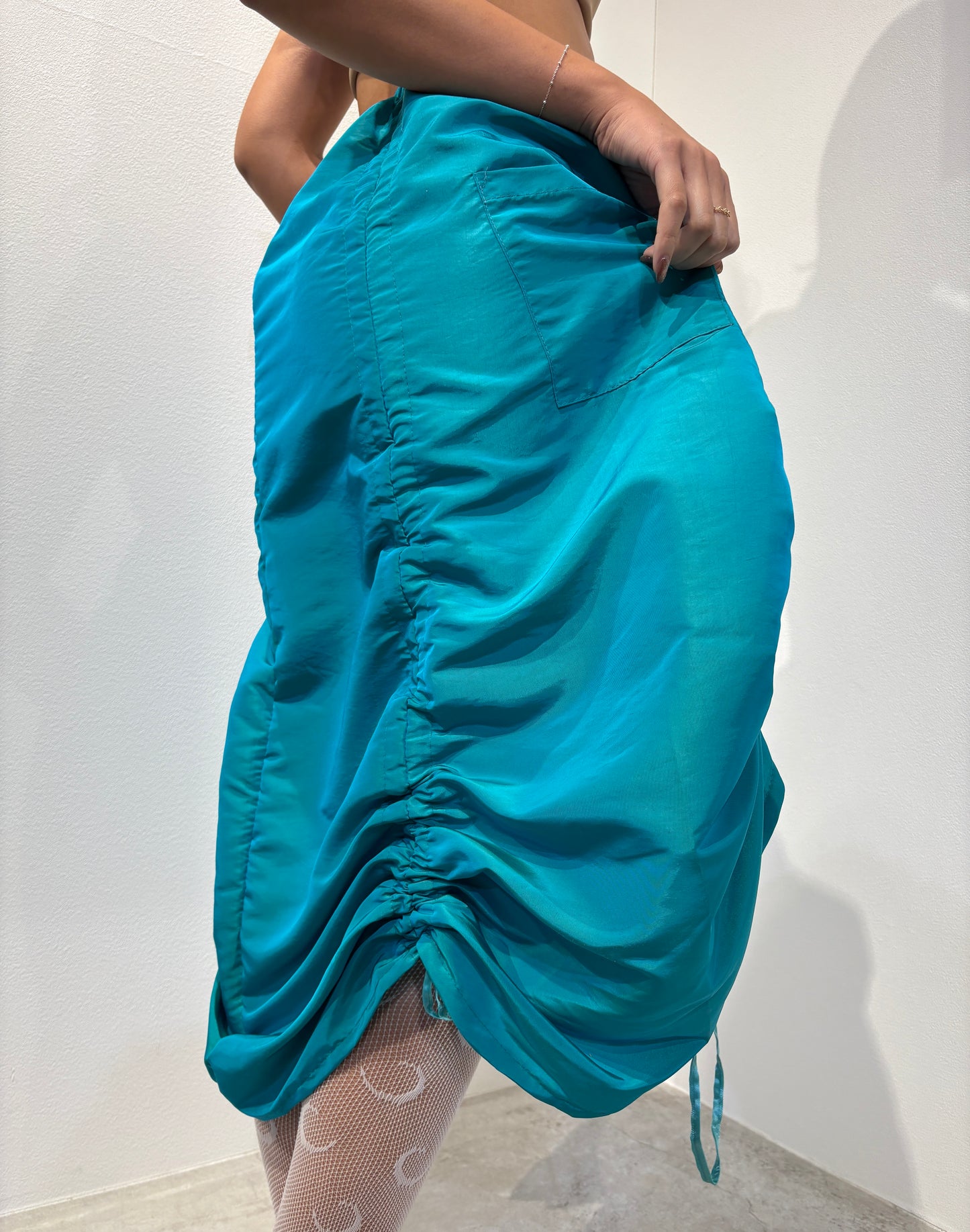 Armore Skirt ~ aqua {rainX 🌦} (ᴄᴜʀᴛᴀɪɴ ʟᴇɴɢᴛʜ)
