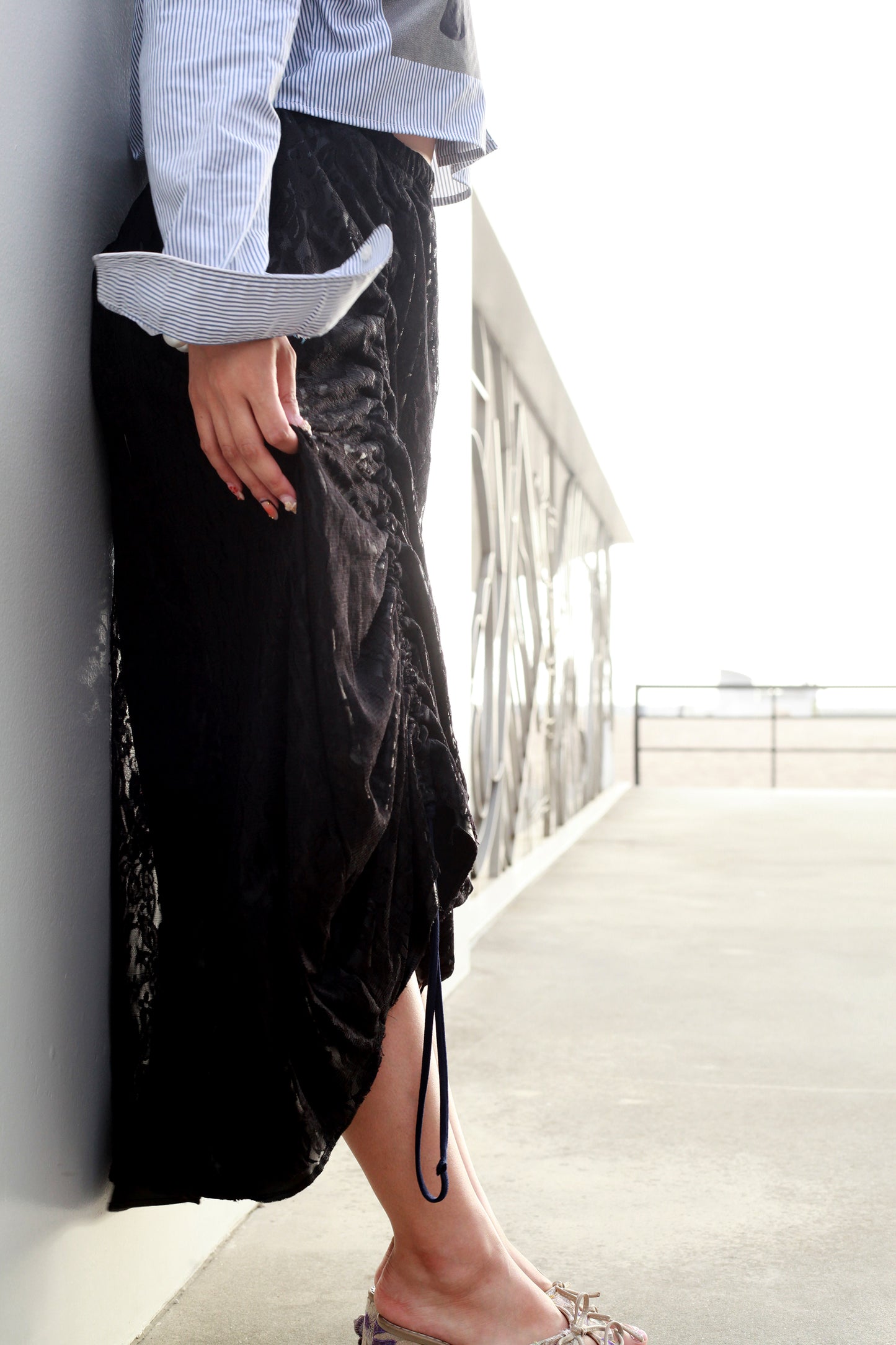 Armore Skirt ~ black lace (ᴄᴜʀᴛᴀɪɴ ʟᴇɴɢᴛʜ)