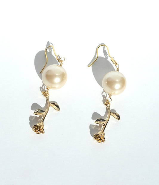 Luminous Rose Pearl (earrings)