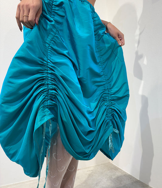Armore Skirt ~ aqua {rainX 🌦} (ᴄᴜʀᴛᴀɪɴ ʟᴇɴɢᴛʜ)