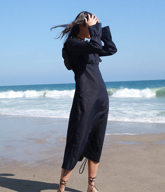 Nostalgia Denim dress{ᴀᴅᴊᴜsᴛᴀʙʟᴇ}